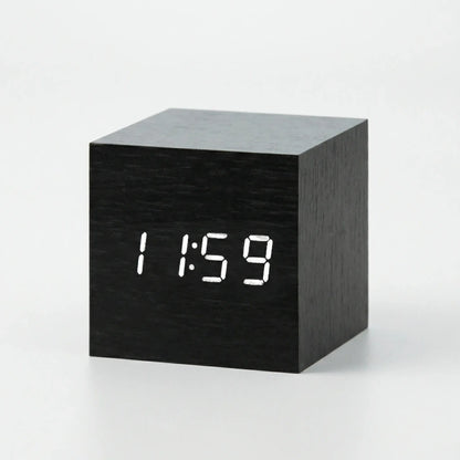 Compacte Digitale Kubusklok Met LED-Display - TimeCube