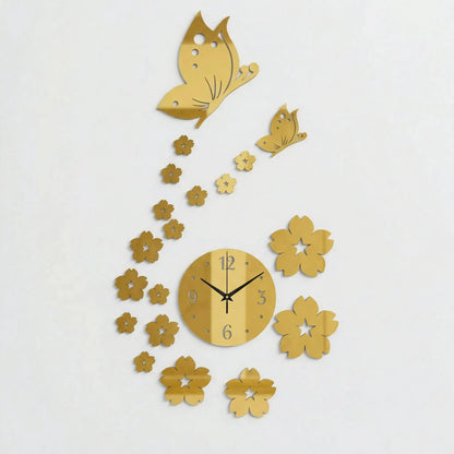 Decorative Butterfly Wall Clock - Flutterique