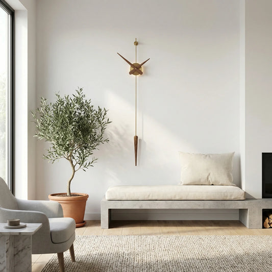 Modern Long Pendulum Wall Clock - Auravex
