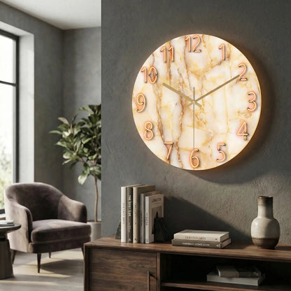 Round Modern Wall Clock - LuminaraClock