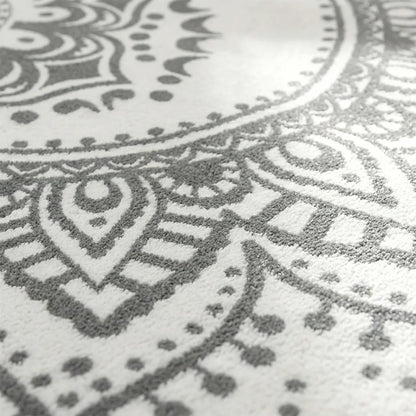 Round Patterned Accent Rug - Mandavelle