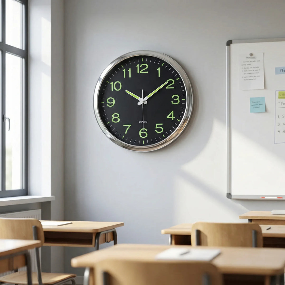 Wall Mounted LED Clock - Quietime